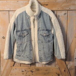 Awesome BLANKNYC Denim / Shearling Jacket